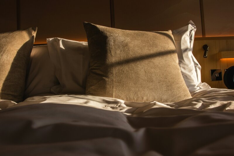 Hotel Bed Stock.