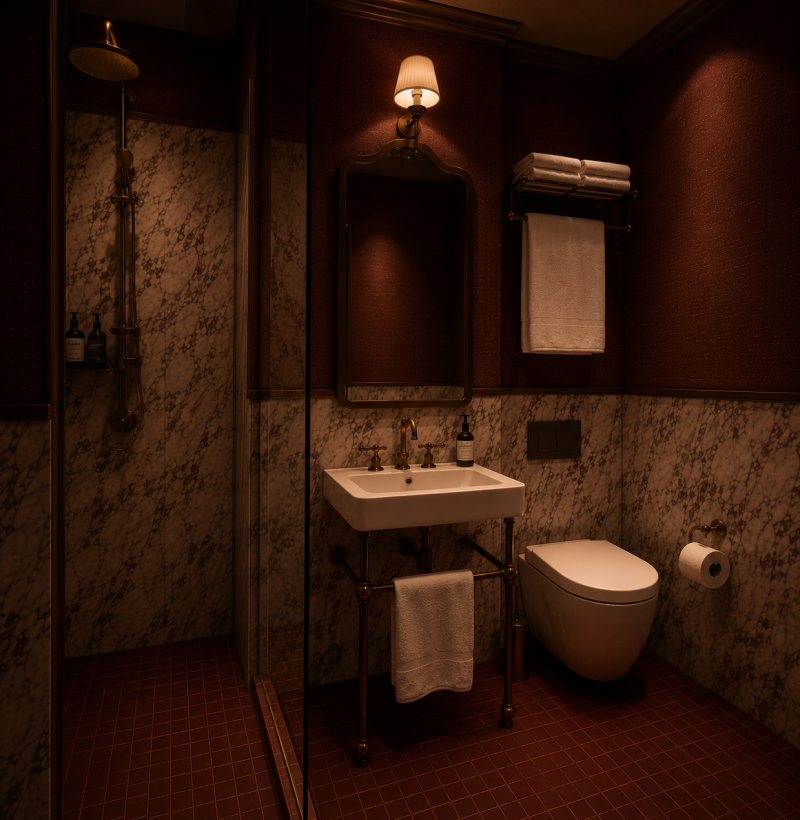 Huxley House Bathroom Render.